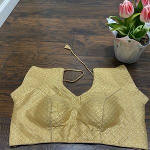 Golden Saree blouse